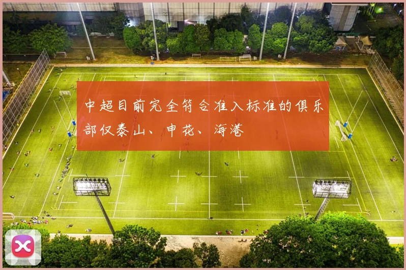 中超目前完全符合准入标准的俱乐部仅泰山、申花、海港